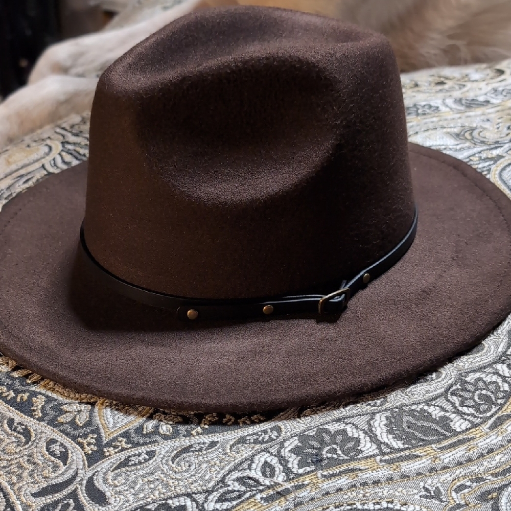 Stylish Brown Fedora Hat